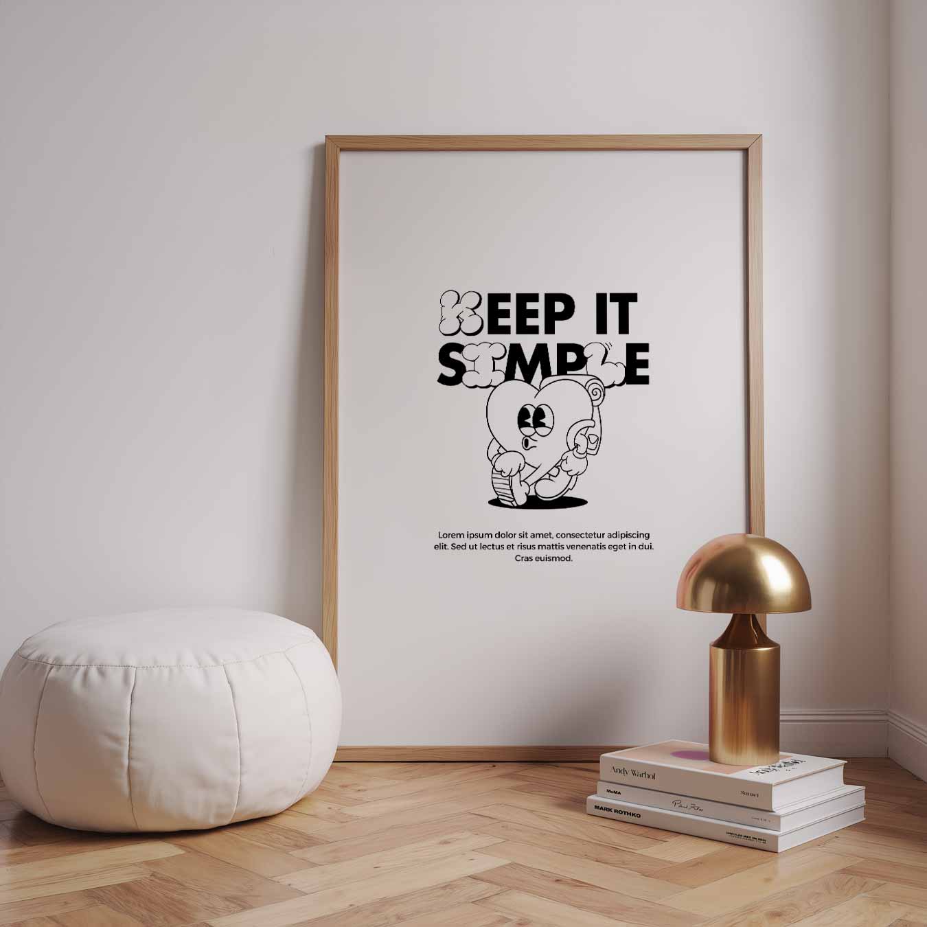 Keep It Simple Poster-WallArtistic