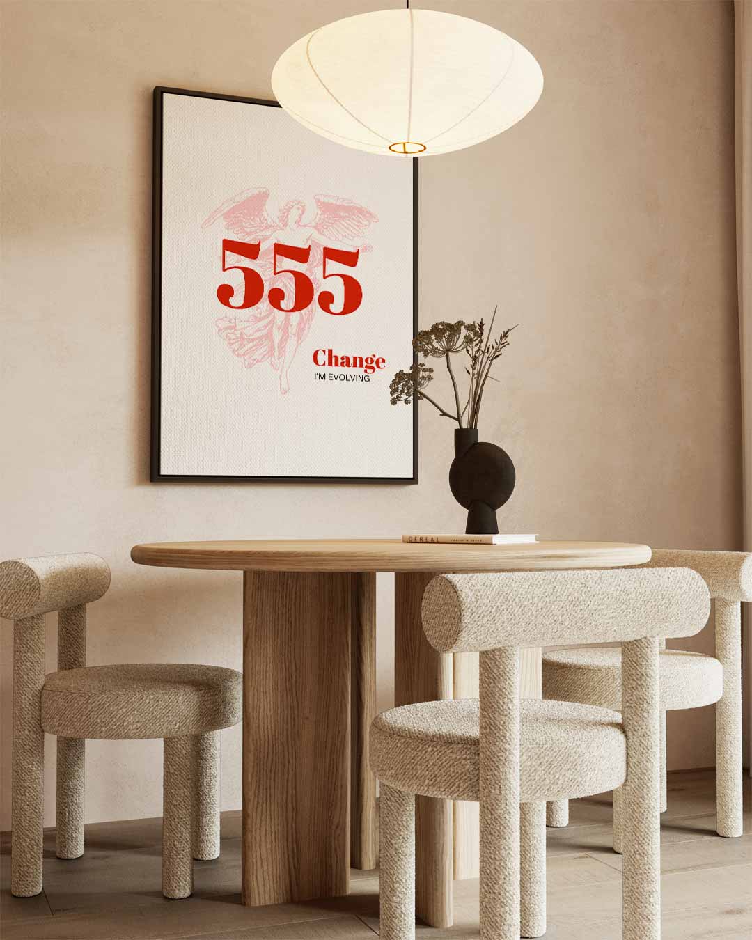 Verandering met Engelenkracht Kunstwerk-canvas-dibond-plexiglas-wanddecoratie-WallArtistic