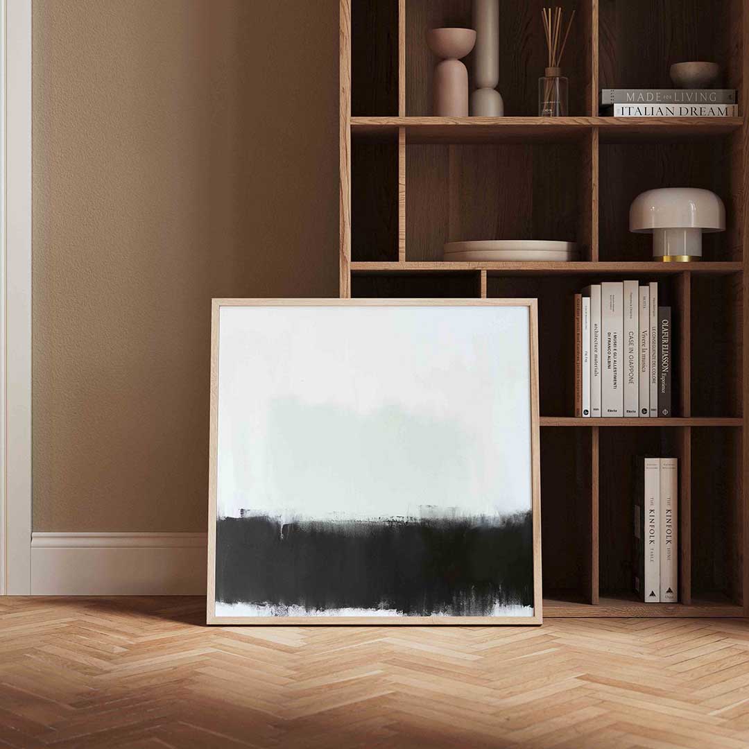 Abstracte zwart wit Poster