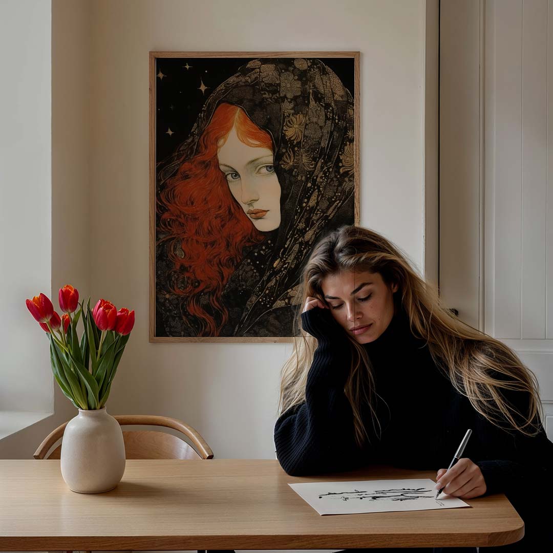 Mystieke Vrouwelijke Kracht Poster-WallArtistic