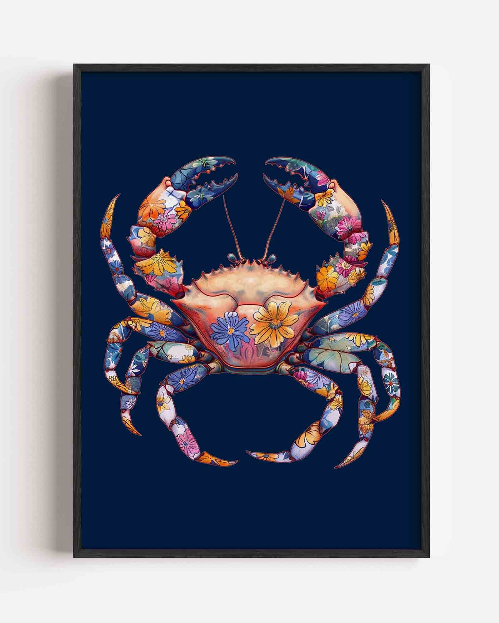 Bloemenkrab Poster
