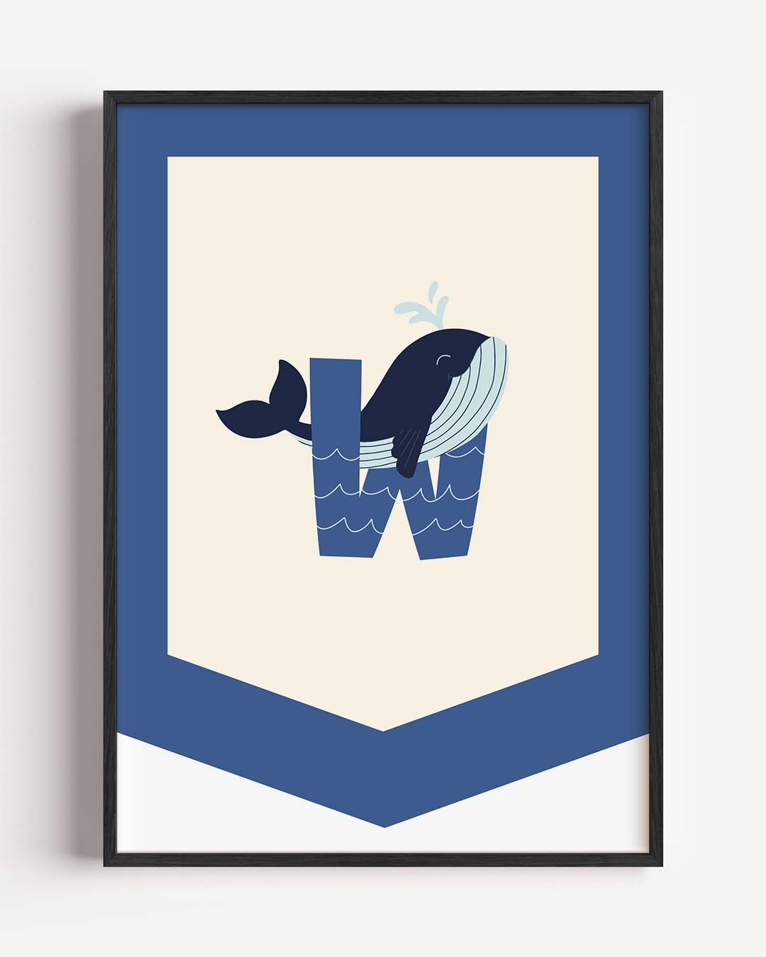 Dromerige Walvis Letterkunst Poster