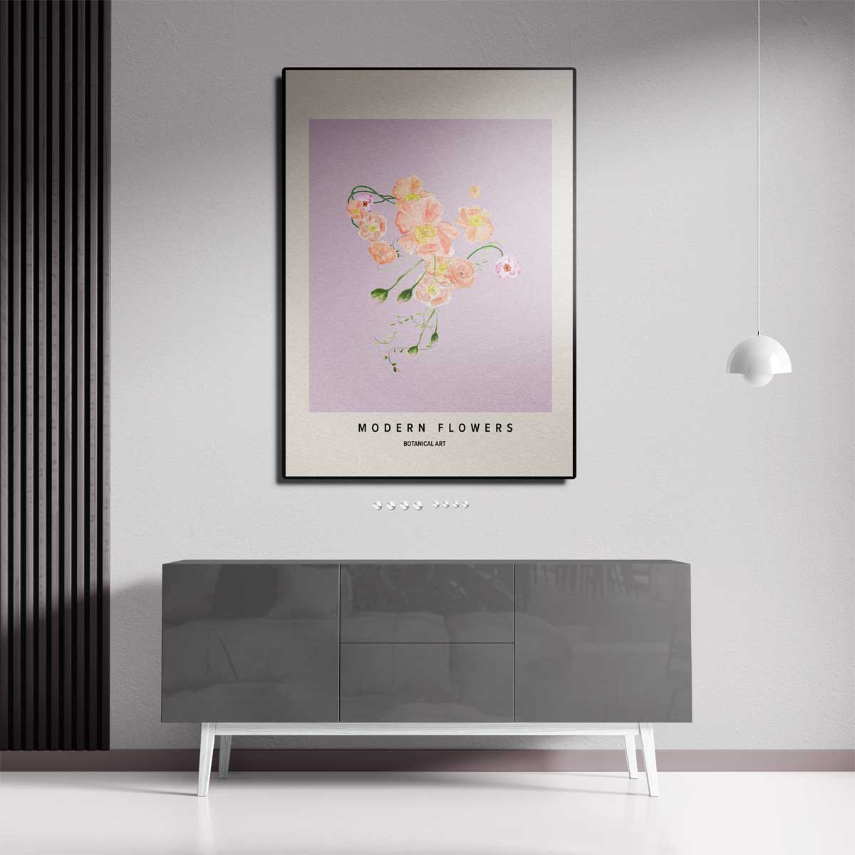 Bloeiende Moderniteit Kunstwerk-canvas-dibond-plexiglas-wanddecoratie-WallArtistic