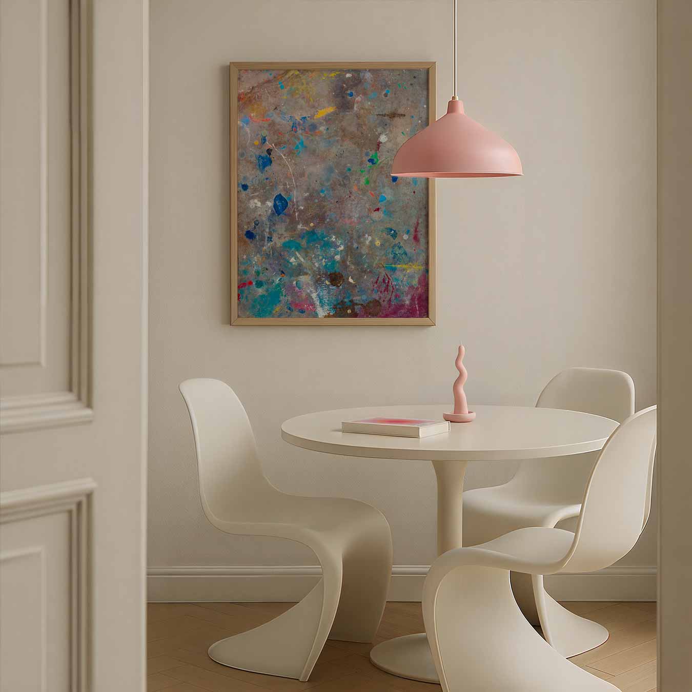 Abstracte Verfvlekken Poster-WallArtistic