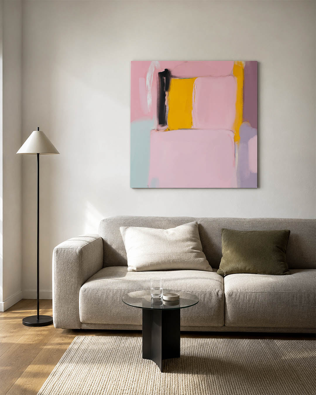 Kleurrijke vlakken Kunstwerk