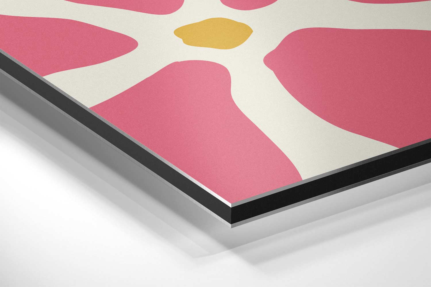 Bloemrijke Roze Reflecties Kunstwerk-canvas-dibond-plexiglas-wanddecoratie-WallArtistic