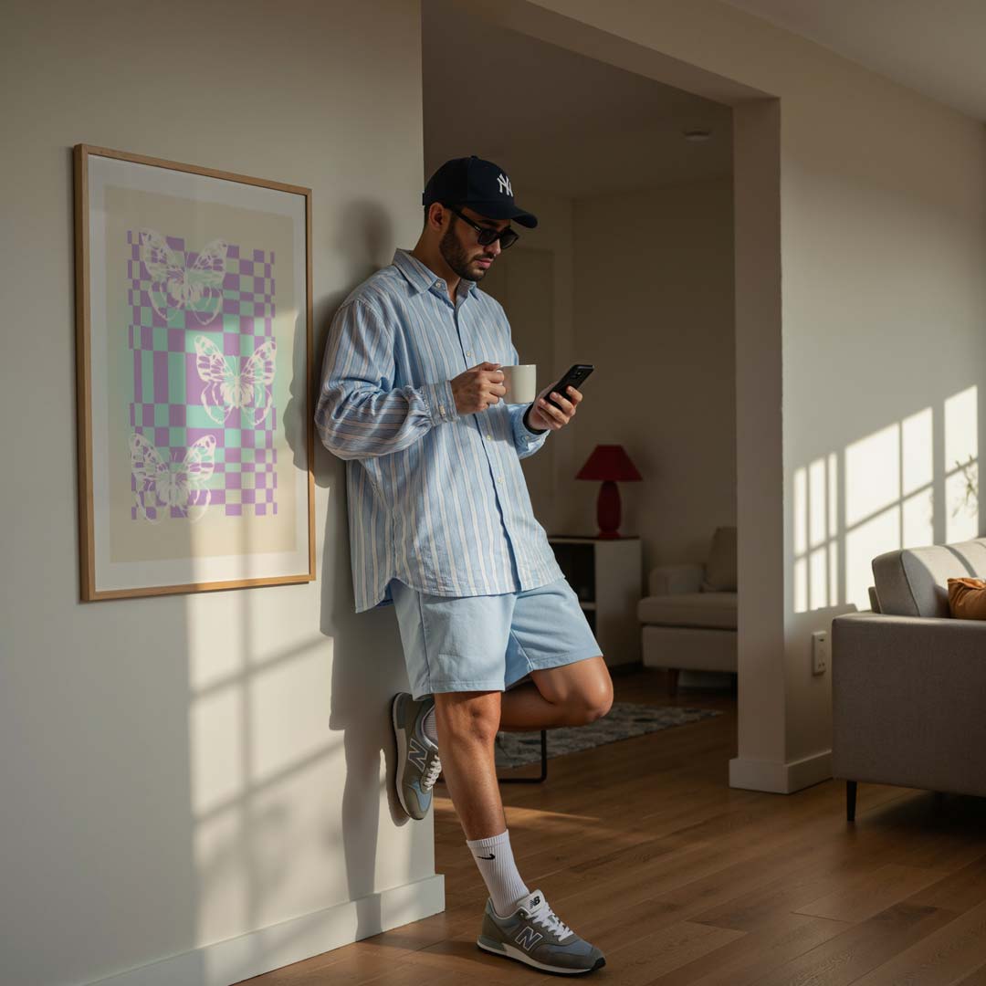 Vlinder Checkers Poster-WallArtistic