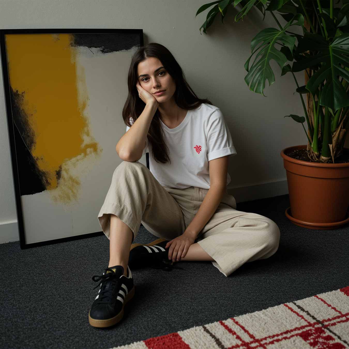 Abstracte Warme Harmonie Poster-WallArtistic