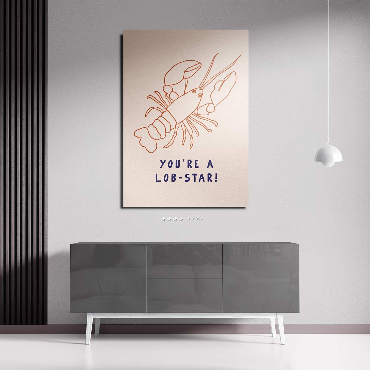 Lob-Star Illustratie Poster