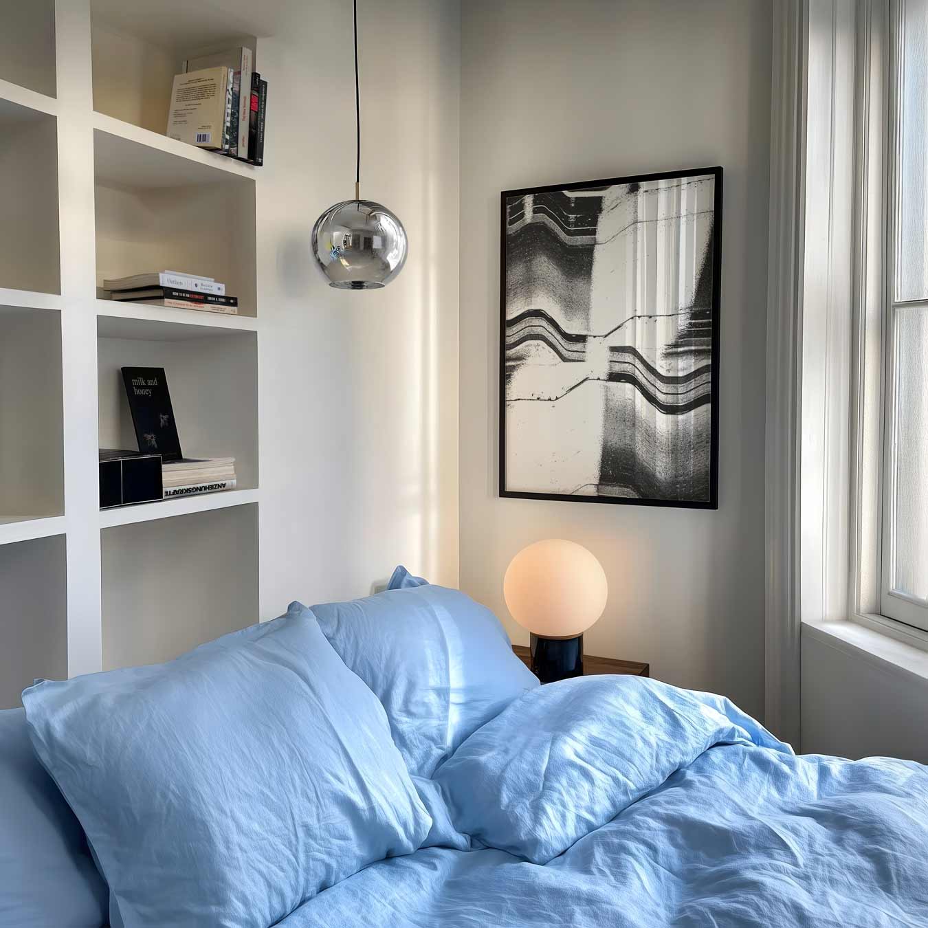 Zwart-Wit Abstract Textuur Poster-WallArtistic