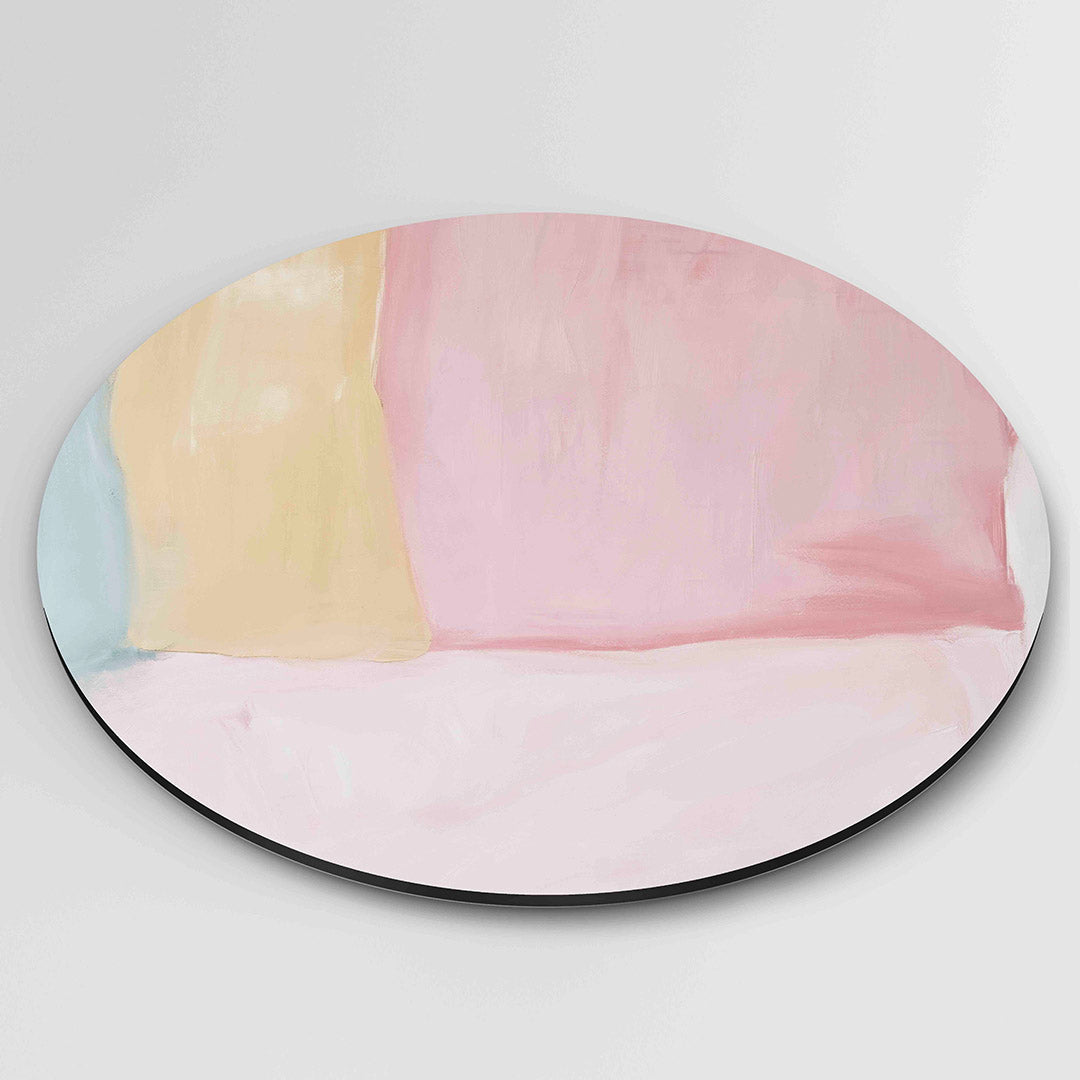 Abstracte pastelkleuren Muurcirkel