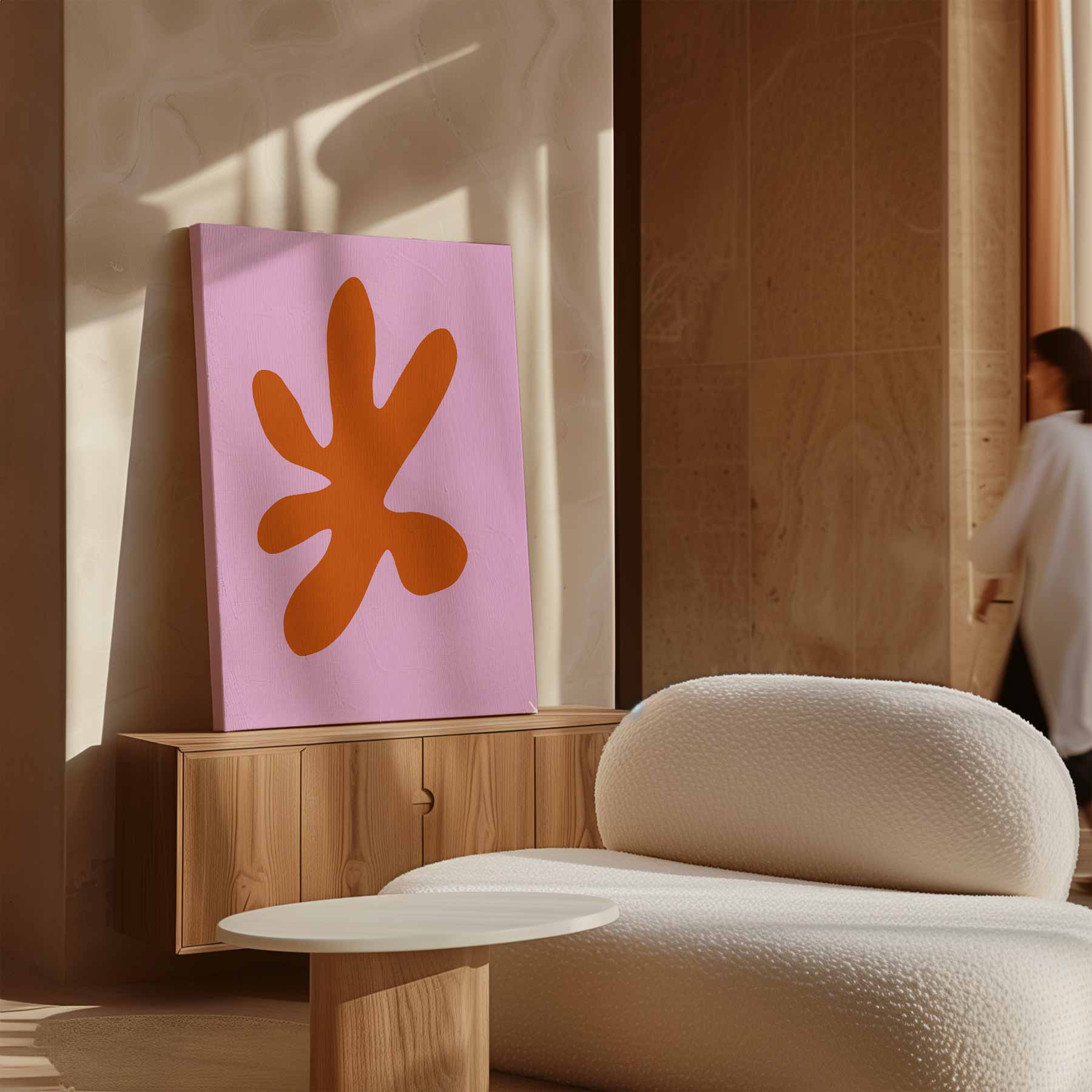 Zonnige Abstractie Kunstwerk-canvas-dibond-plexiglas-wanddecoratie-WallArtistic