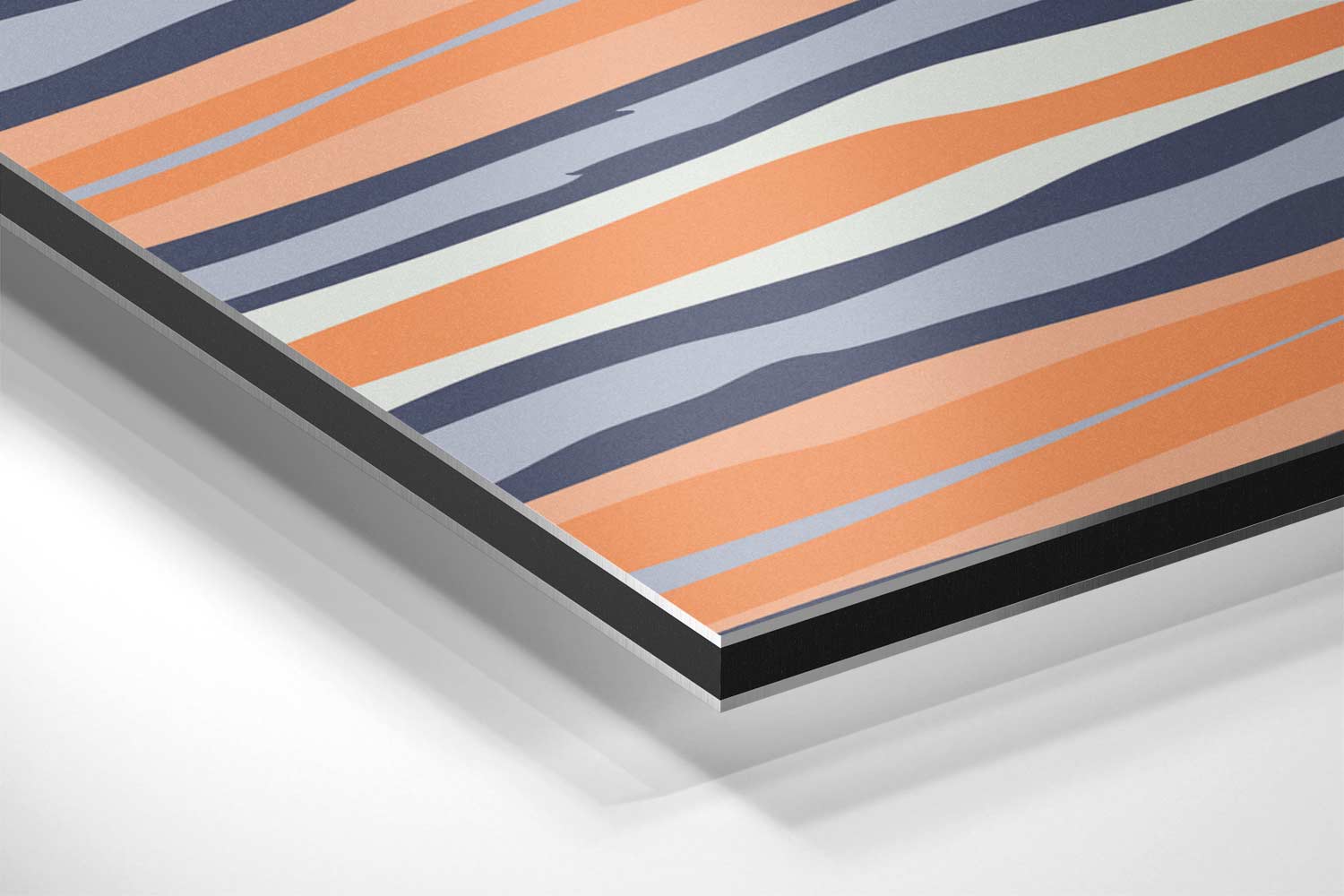 Golvende Stripes Kunstwerk-canvas-dibond-plexiglas-wanddecoratie-WallArtistic