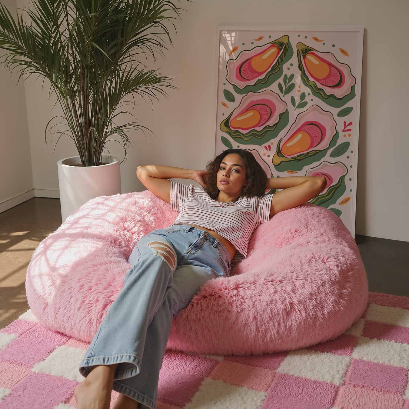 Kleurrijke Oester Illustratie Poster-WallArtistic