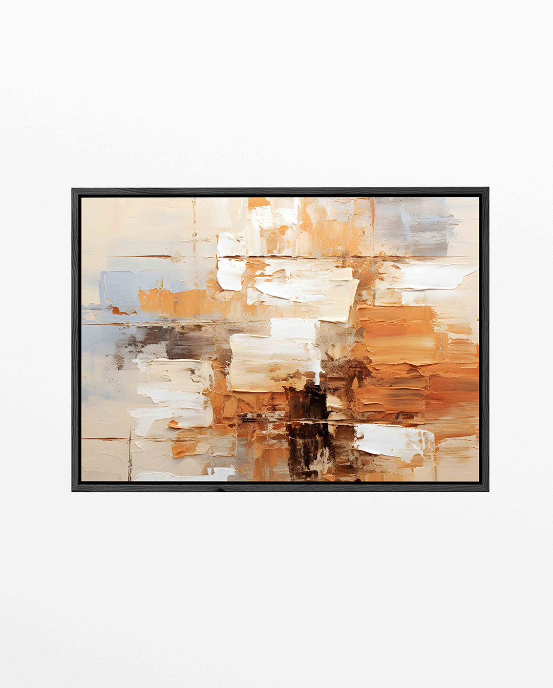 Gelaagde kleurencompositie Kunstwerk