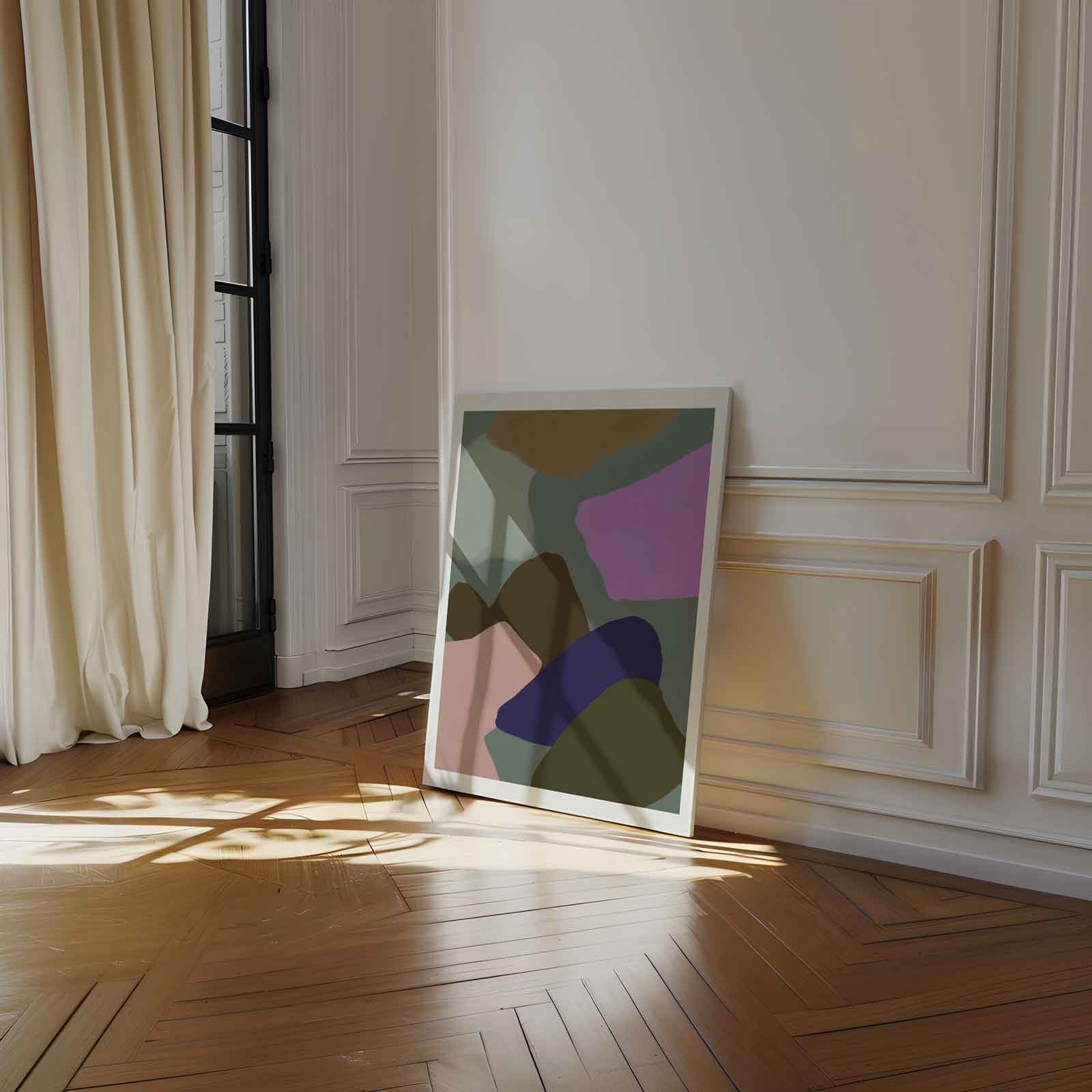 Kleurrijk Abstract Harmonie Kunstwerk-canvas-dibond-plexiglas-wanddecoratie-WallArtistic