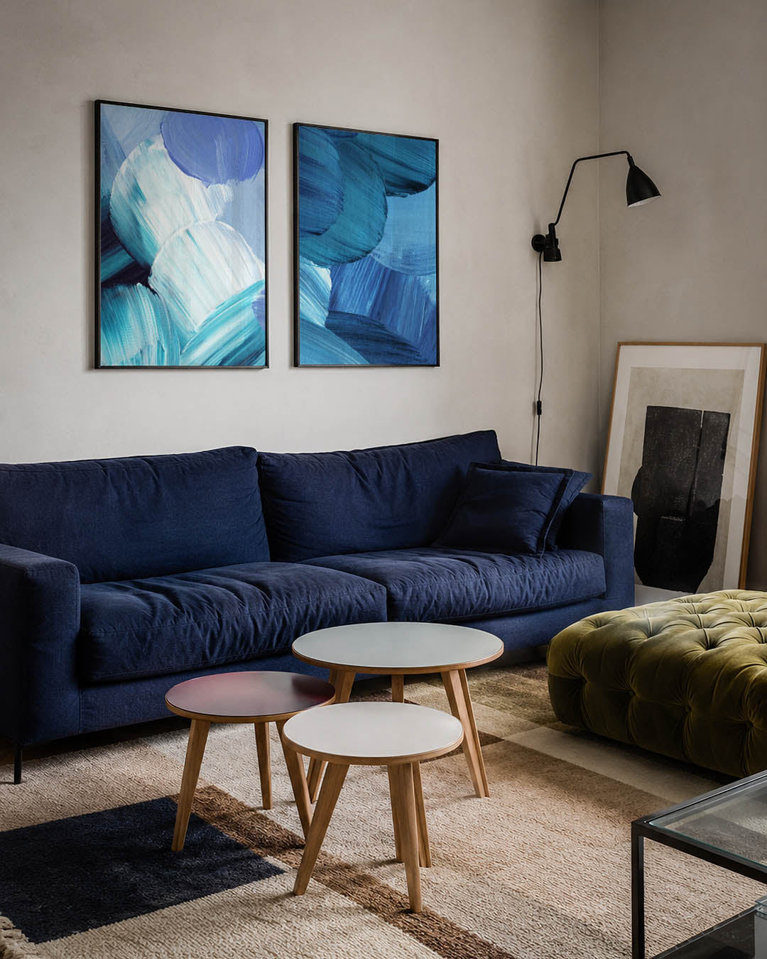 Kleurvlakken en beweging Posterset