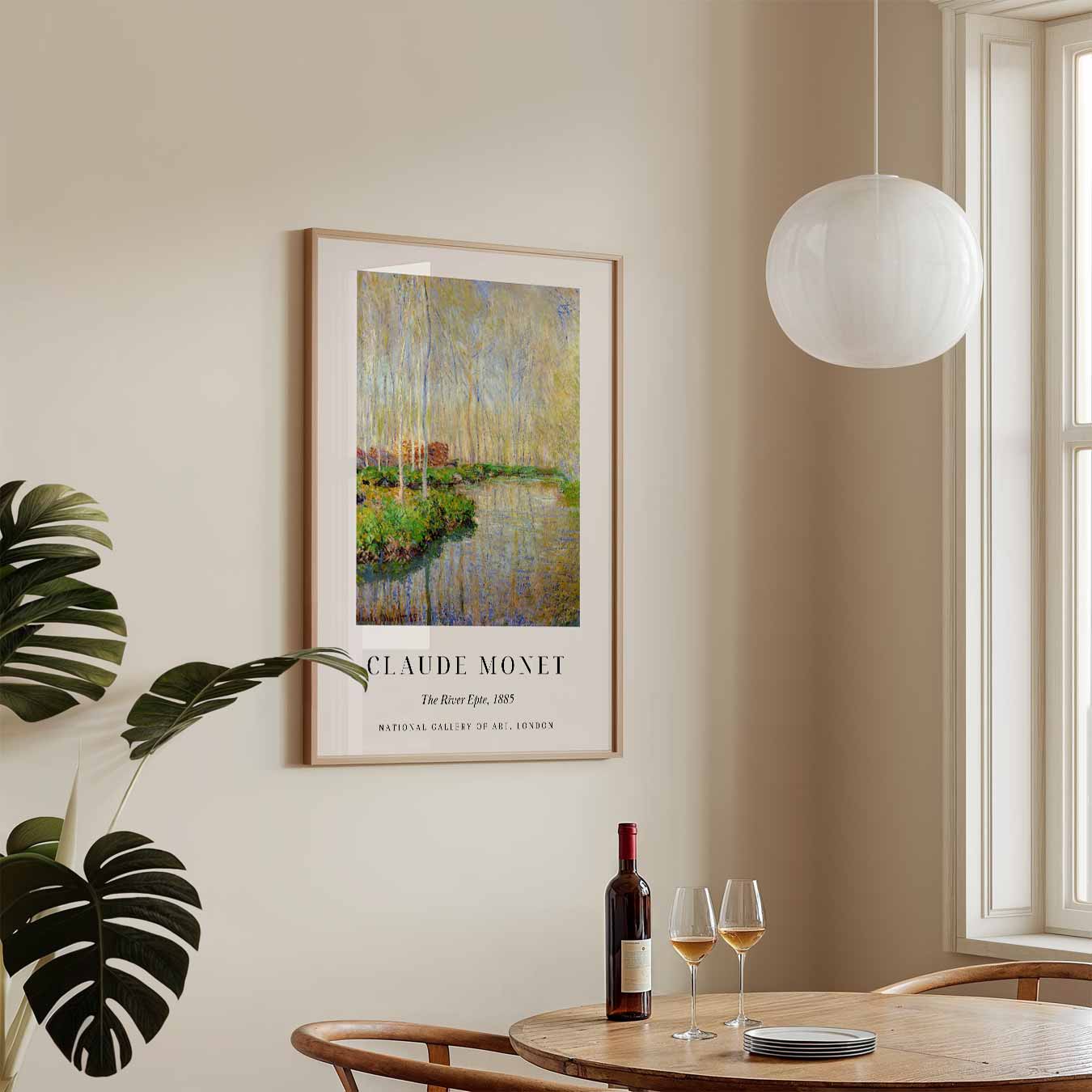 Monet's Dromerige Rivierlandschap Poster