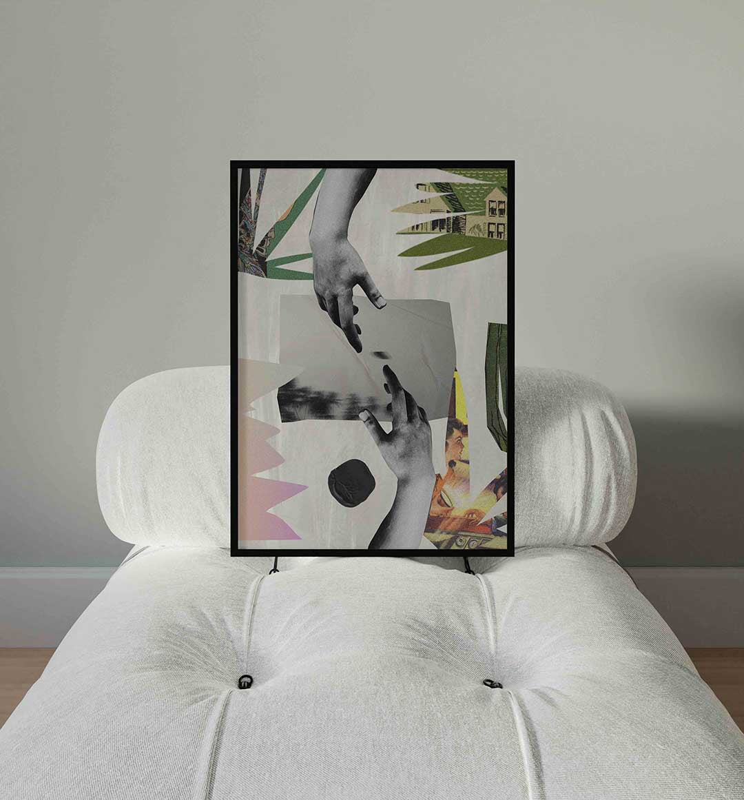 Handen en collage Poster