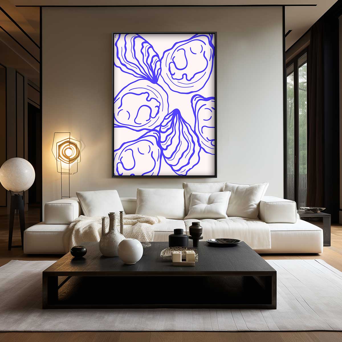 Abstracte Schelpen Kunstwerk-canvas-dibond-plexiglas-wanddecoratie-WallArtistic