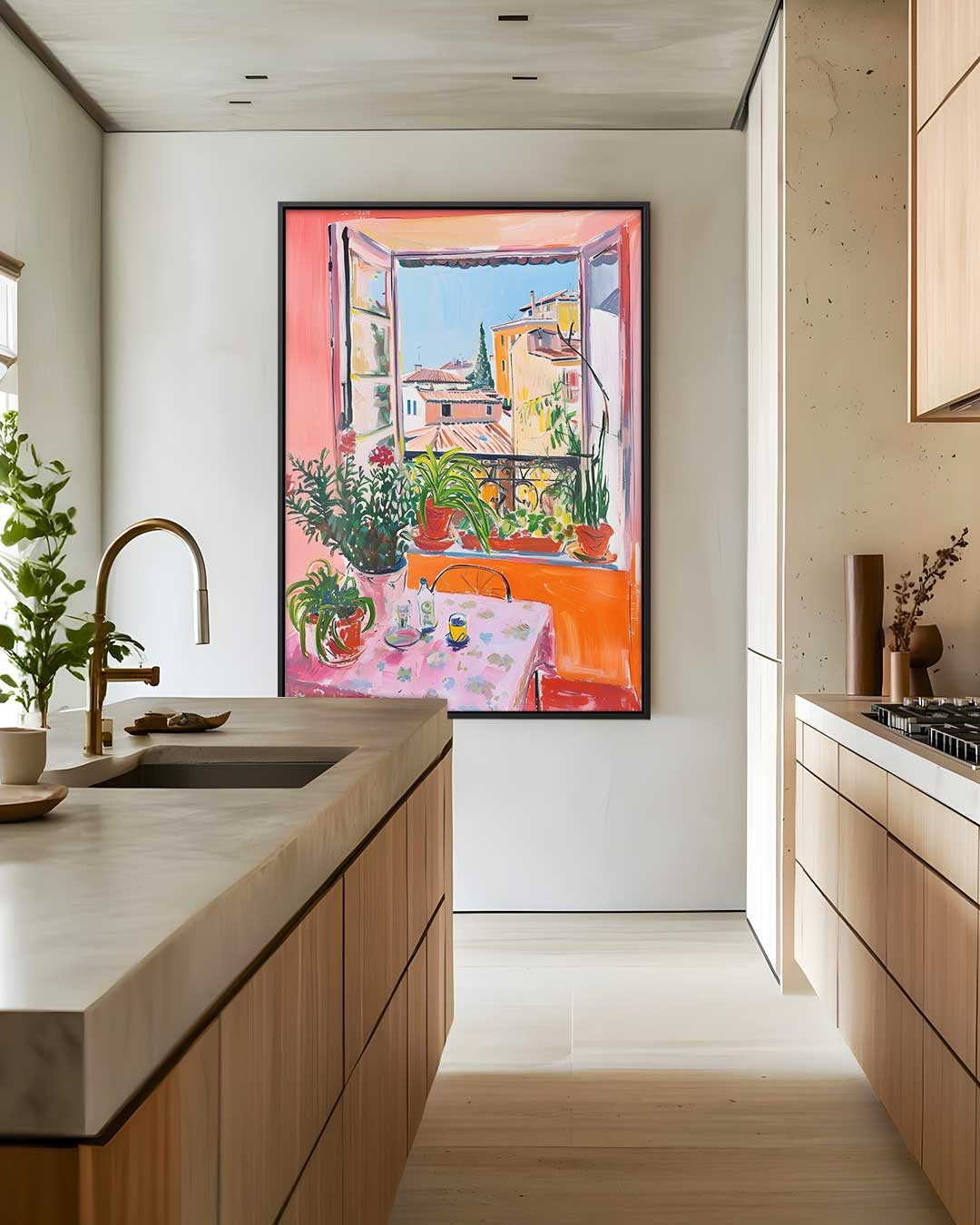 Zonovergoten Venster Kunstwerk-canvas-dibond-plexiglas-wanddecoratie-WallArtistic