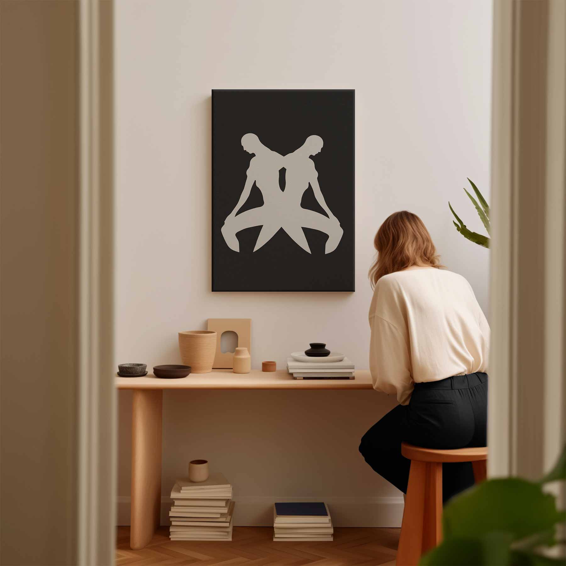 Reflectie in Beweging Kunstwerk-canvas-dibond-plexiglas-wanddecoratie-WallArtistic