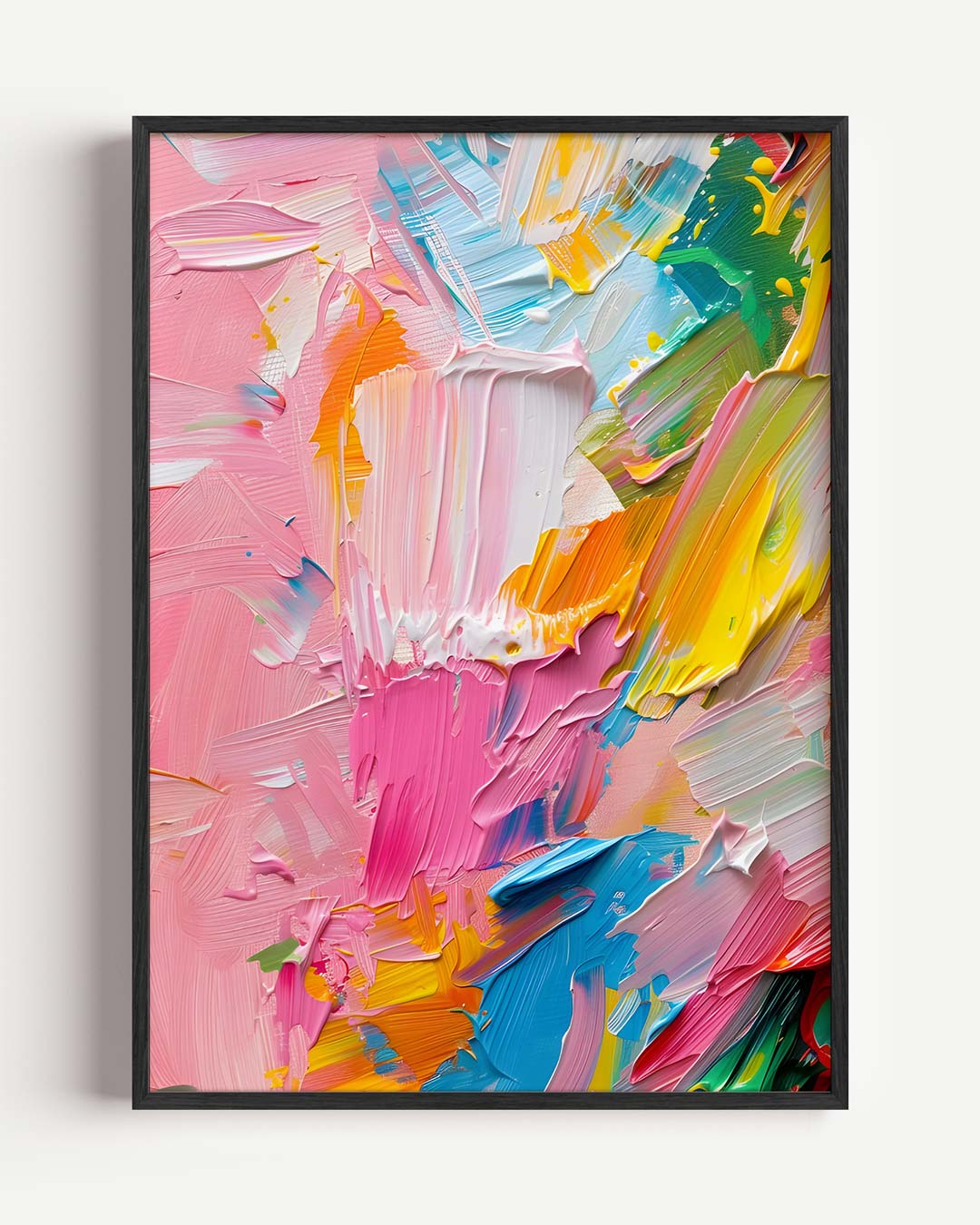 Kleurexplosie Abstracte Kunstposter-WallArtistic