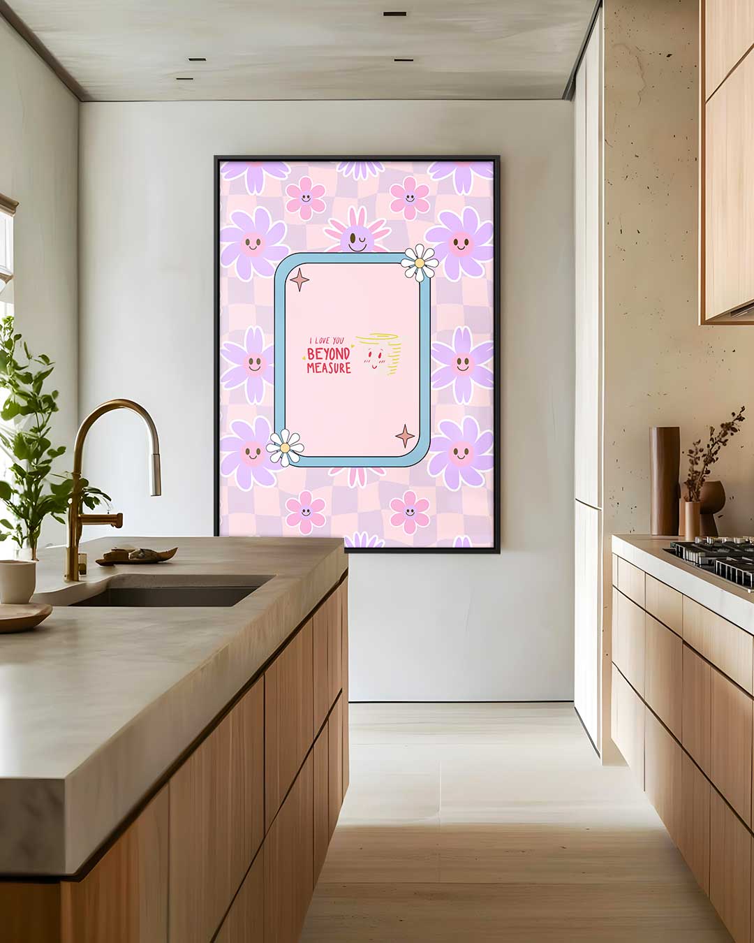 Bloemenkaart "Beyond Measure Kunstwerk-canvas-dibond-plexiglas-wanddecoratie-WallArtistic