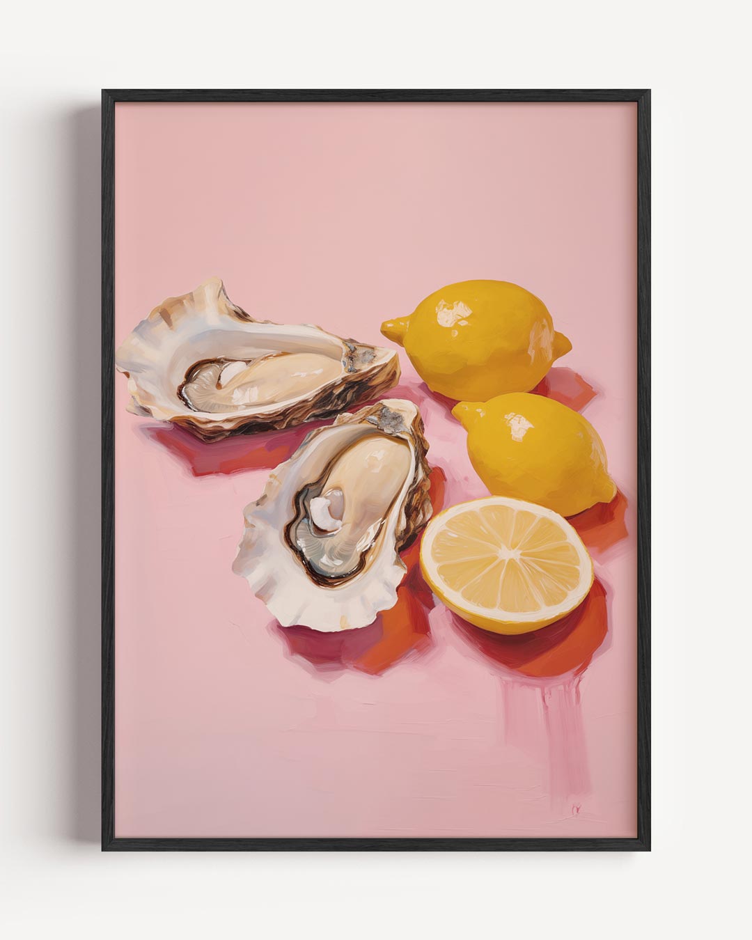 Stijlvolle Oester & Citroen Poster-WallArtistic