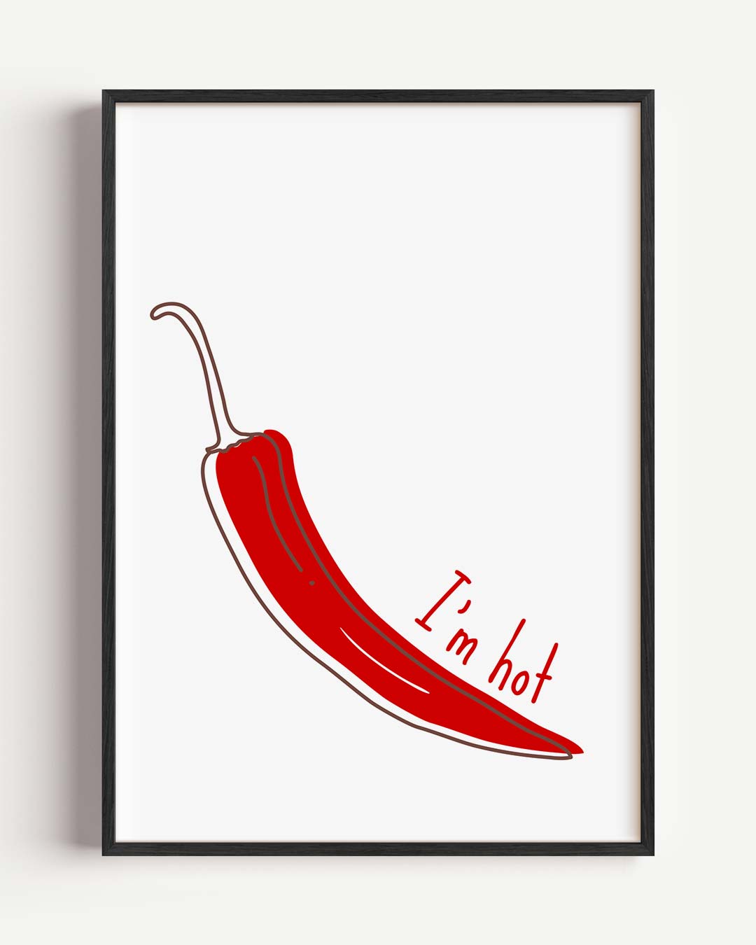 Pittige Chili Peper Poster-WallArtistic