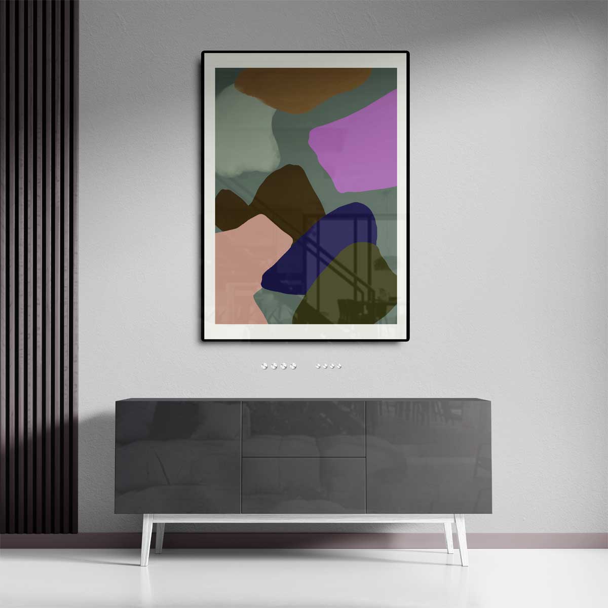 Kleurrijk Abstract Harmonie Kunstwerk-canvas-dibond-plexiglas-wanddecoratie-WallArtistic