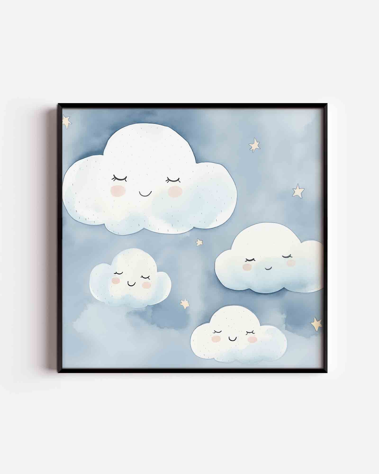 Slapende wolken Poster