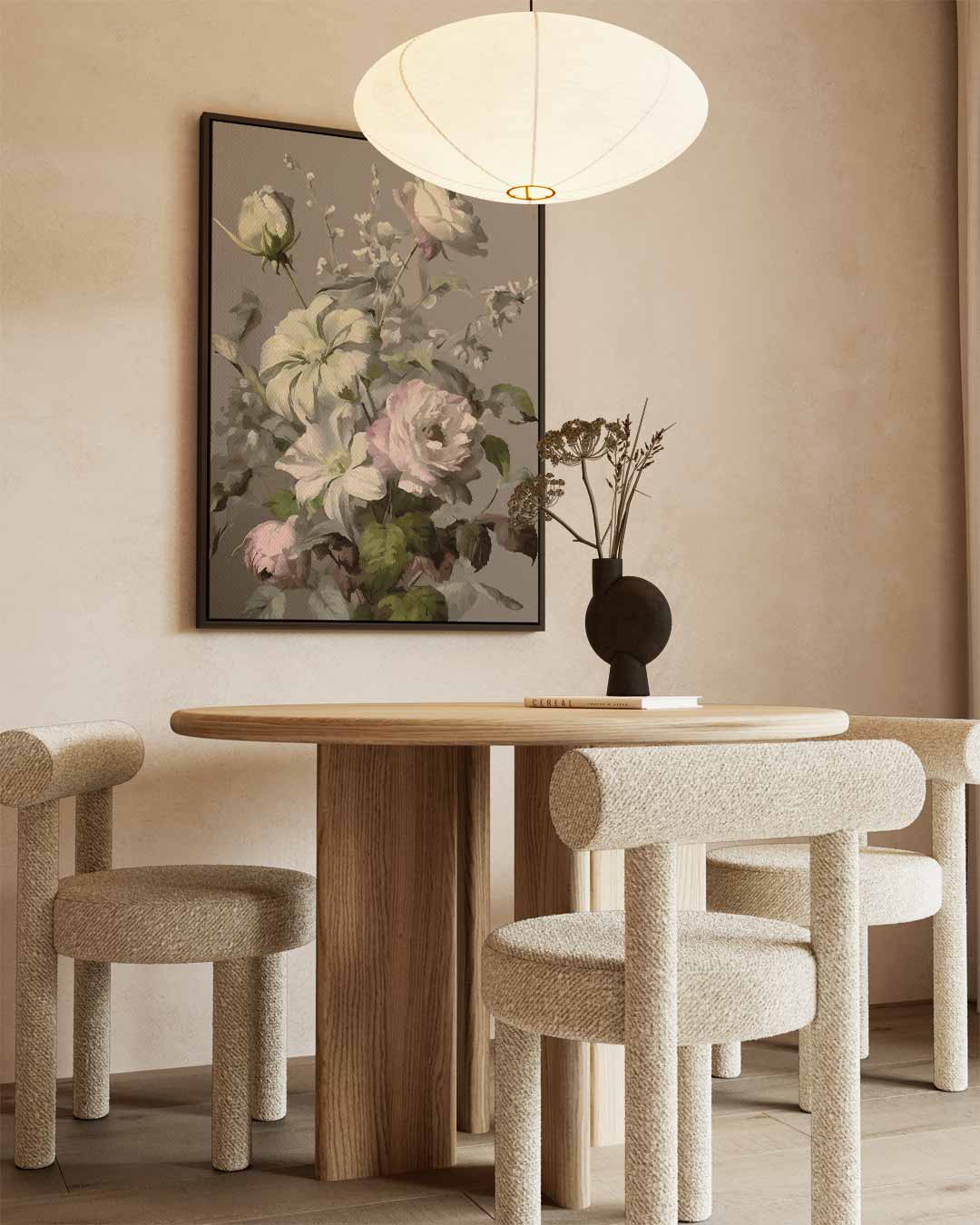 Bloemenpracht op Klassieke Manier Kunstwerk-canvas-dibond-plexiglas-wanddecoratie-WallArtistic
