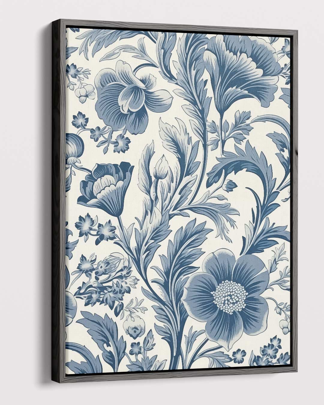 Bloeiend Blauw Wandtapijt Kunstwerk-canvas-dibond-plexiglas-wanddecoratie-WallArtistic