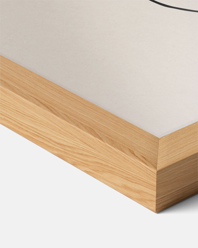 Moderne Perziken Illustratie Poster-WallArtistic