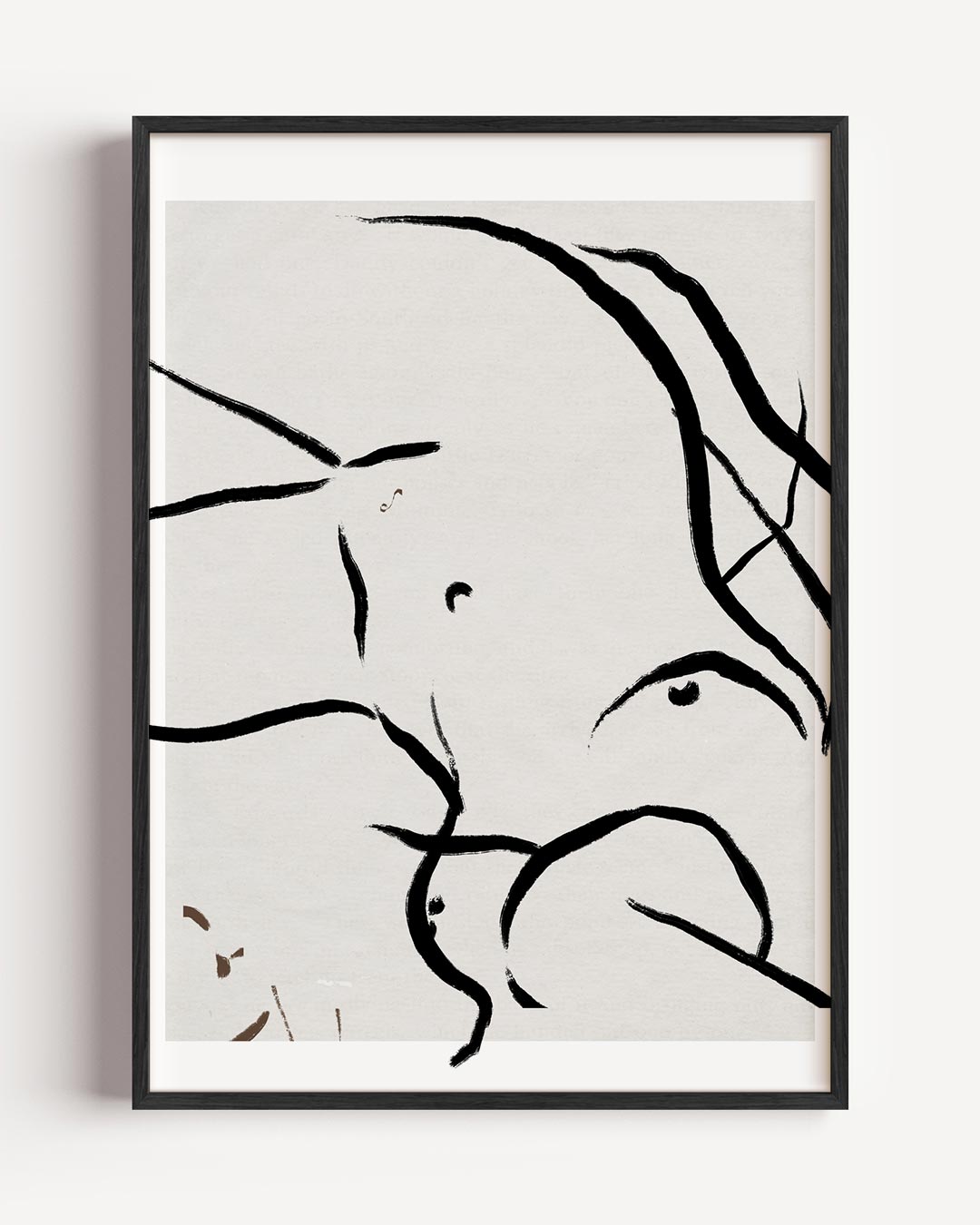 Minimalistische Lichaamskunst Poster-WallArtistic