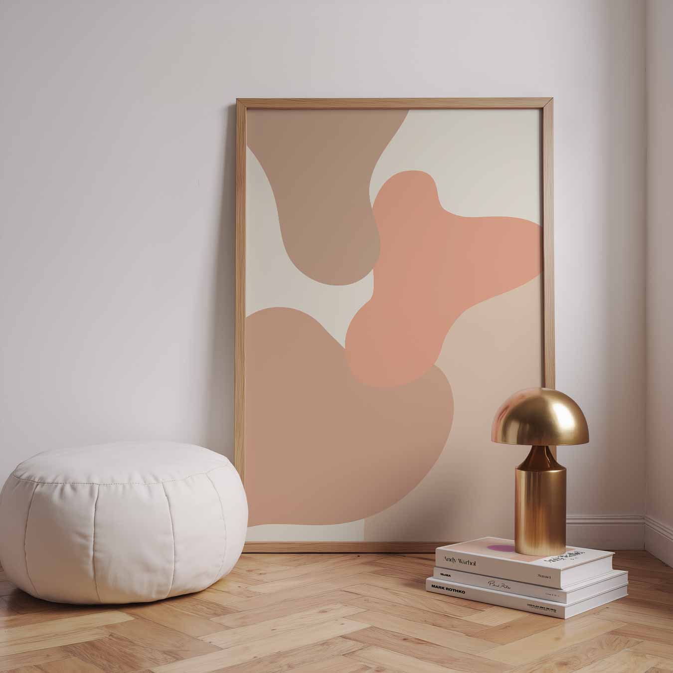 Organische Pastel Vormen Poster-WallArtistic