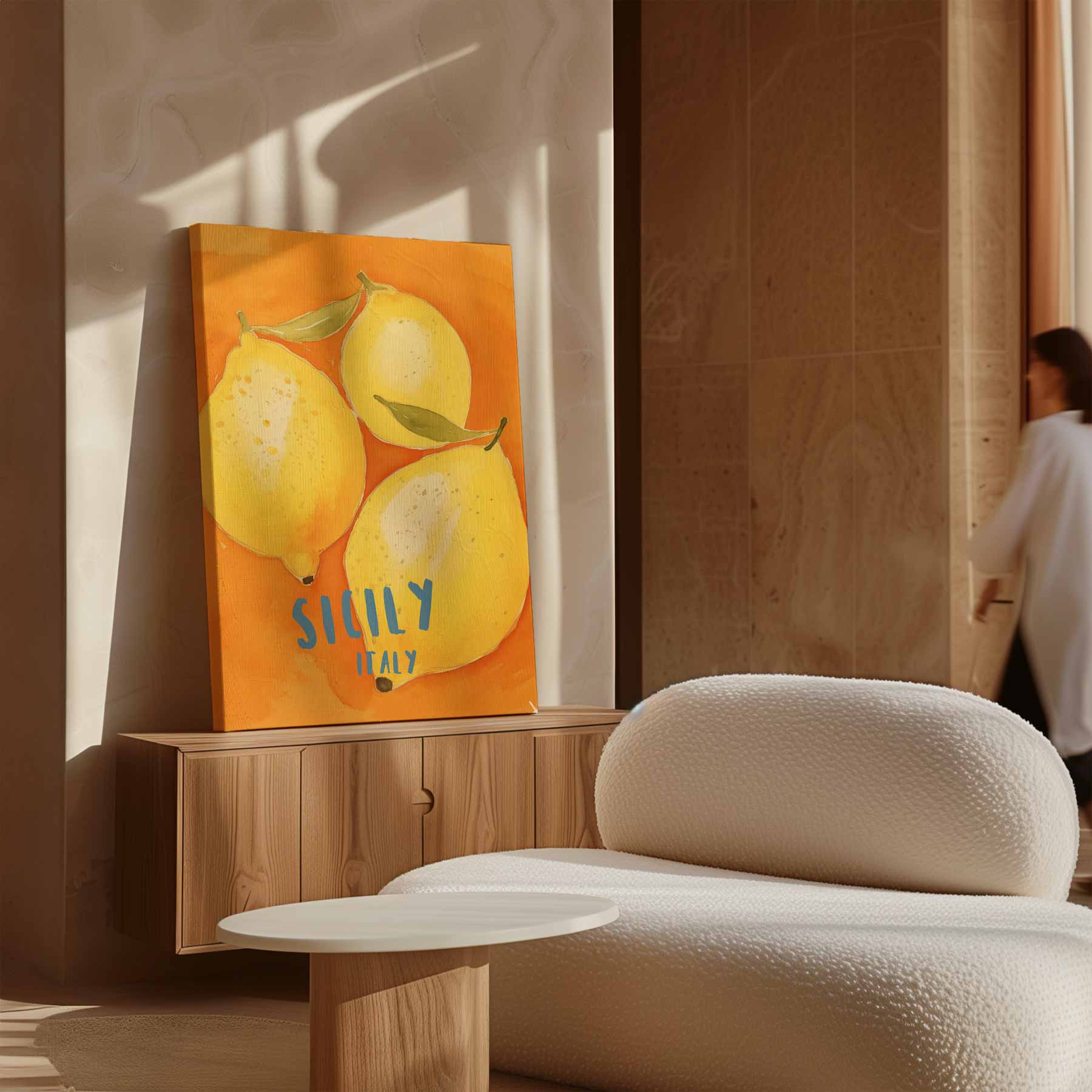 Siciliaanse Citroen Kunstwerk-canvas-dibond-plexiglas-wanddecoratie-WallArtistic