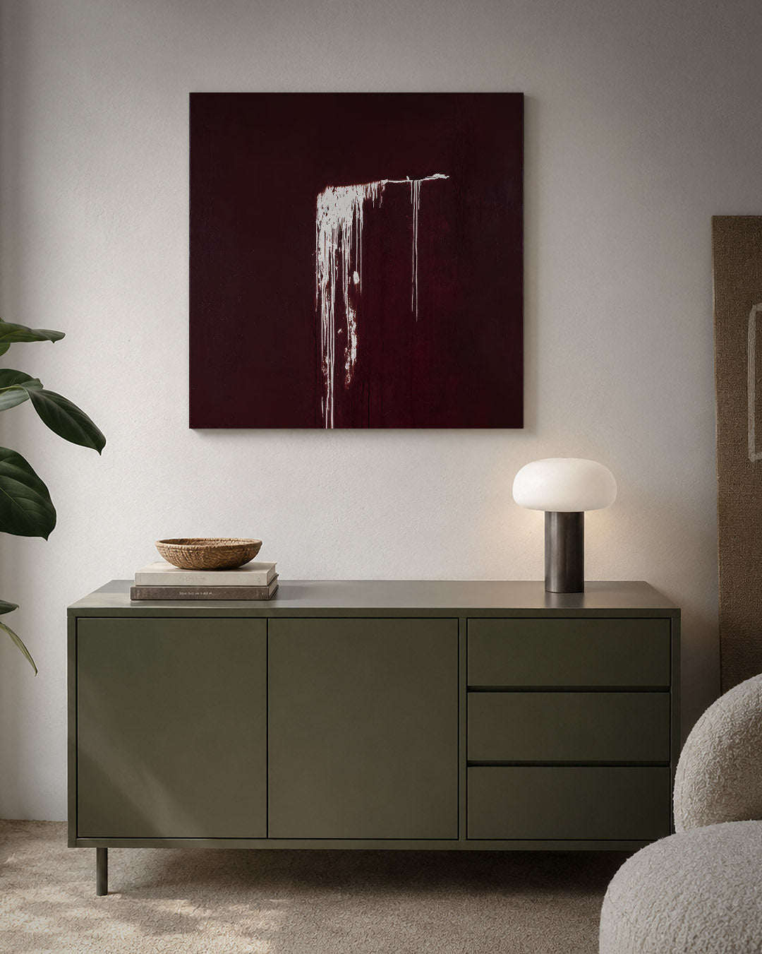 Druipend contrast Kunstwerk