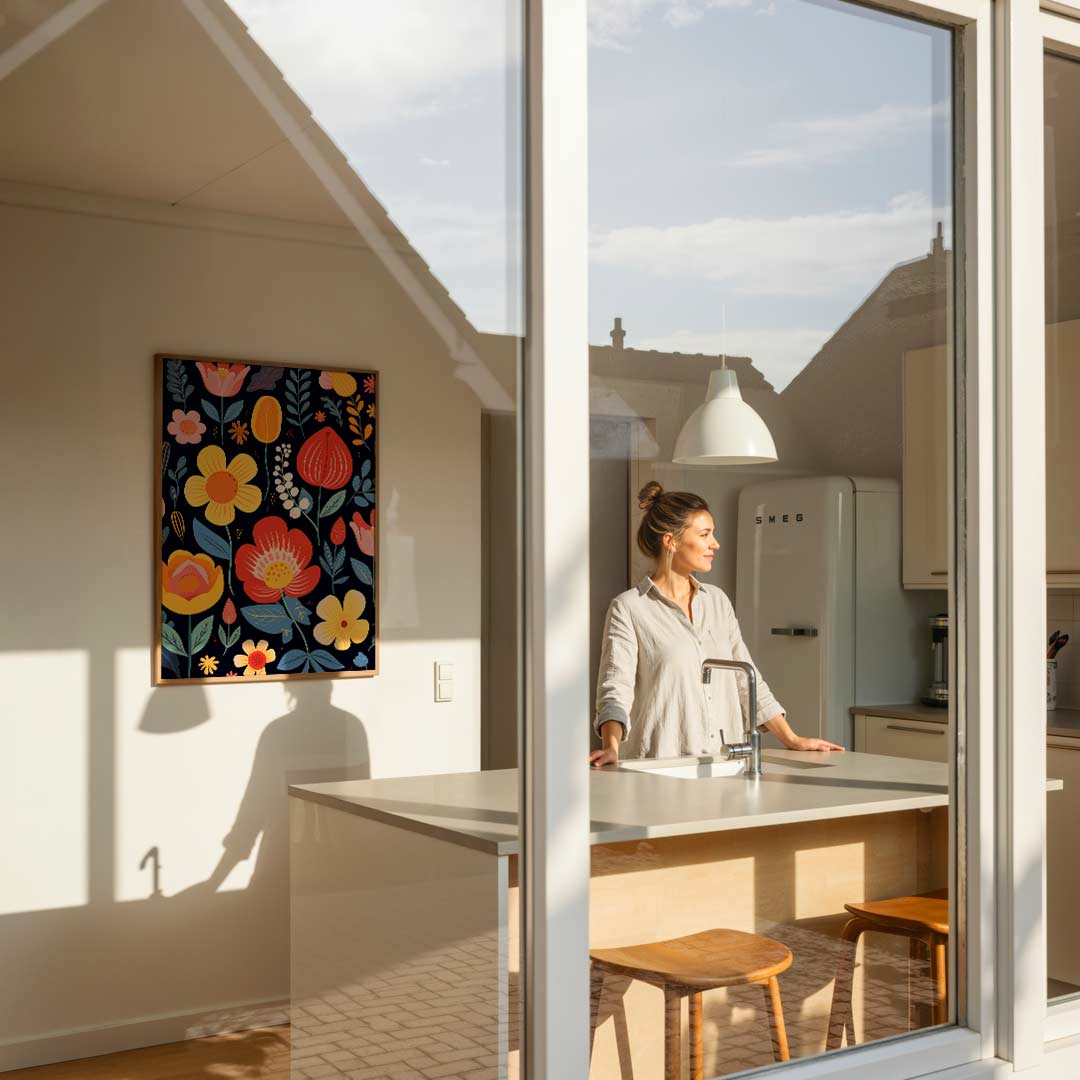 Bloemenparadijs Wanddecoratie Poster-WallArtistic