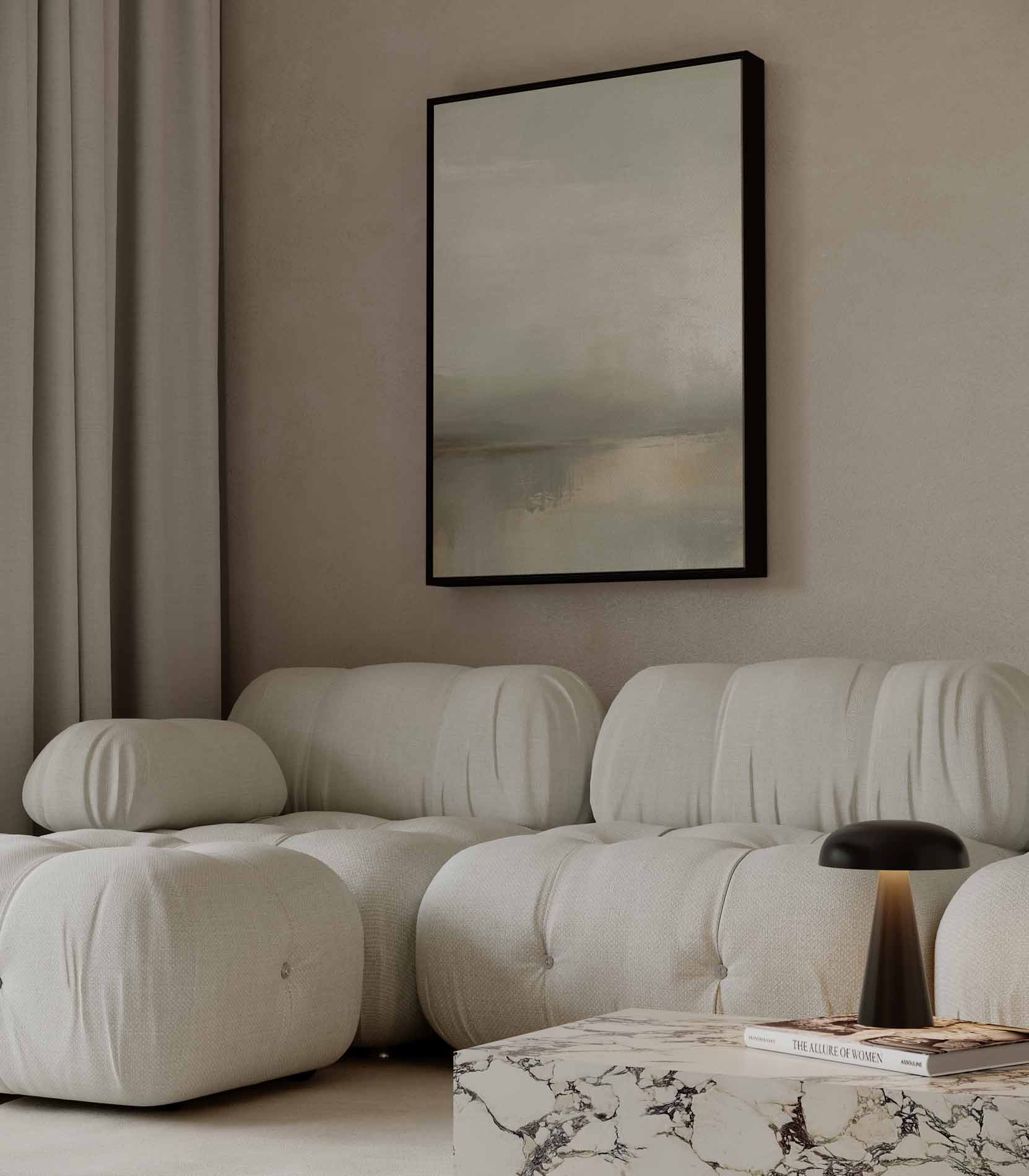 "Rustgevende Horizont" Kunstwerk-canvas-dibond-plexiglas-wanddecoratie-WallArtistic