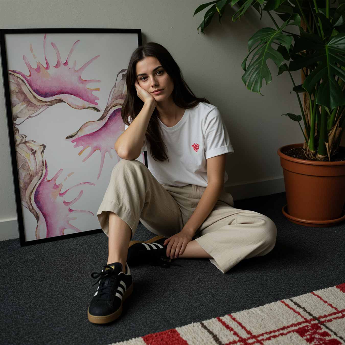 Roze Schelpen Poster-WallArtistic