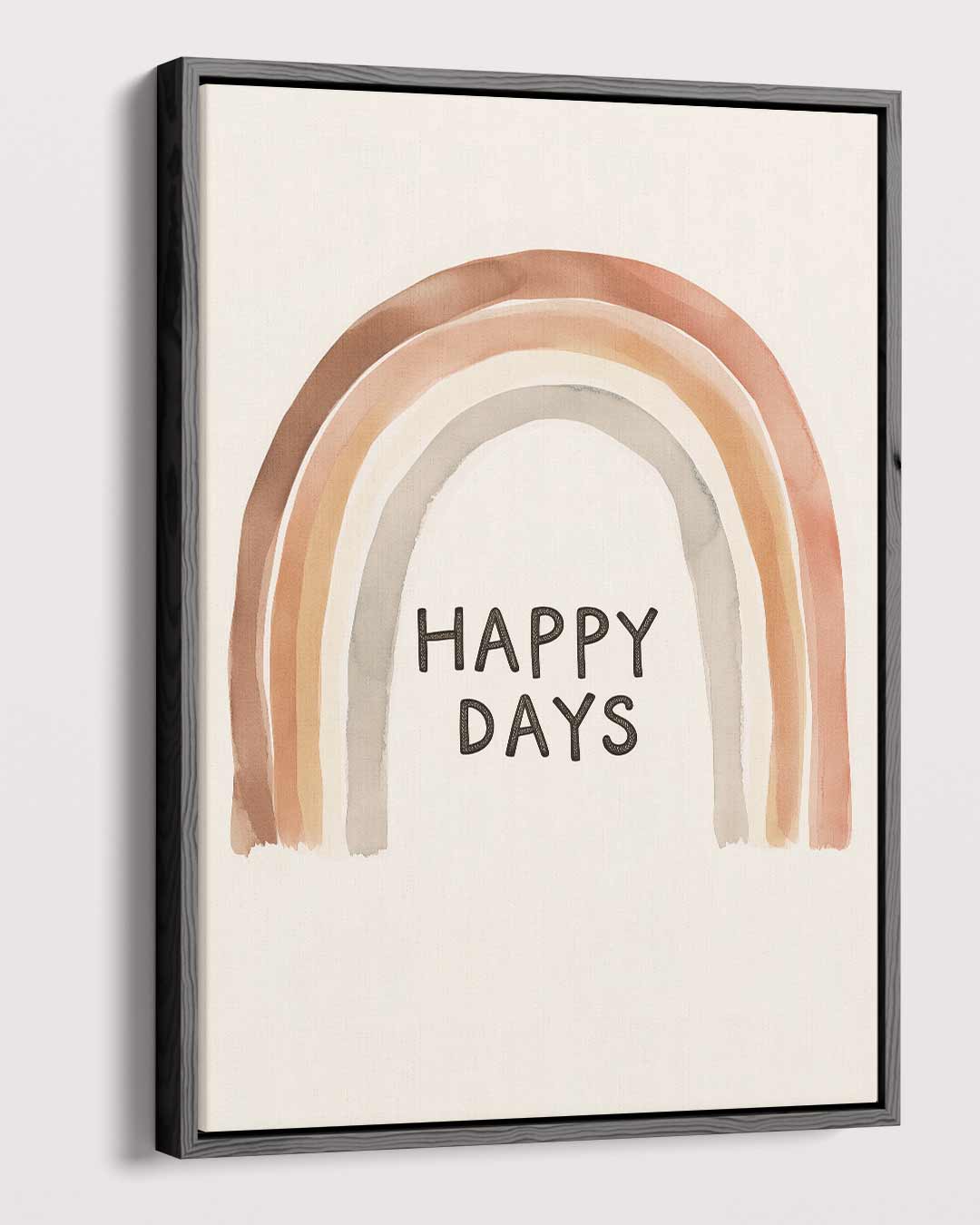 Happy Days Regenboog Print Kunstwerk-canvas-dibond-plexiglas-wanddecoratie-WallArtistic