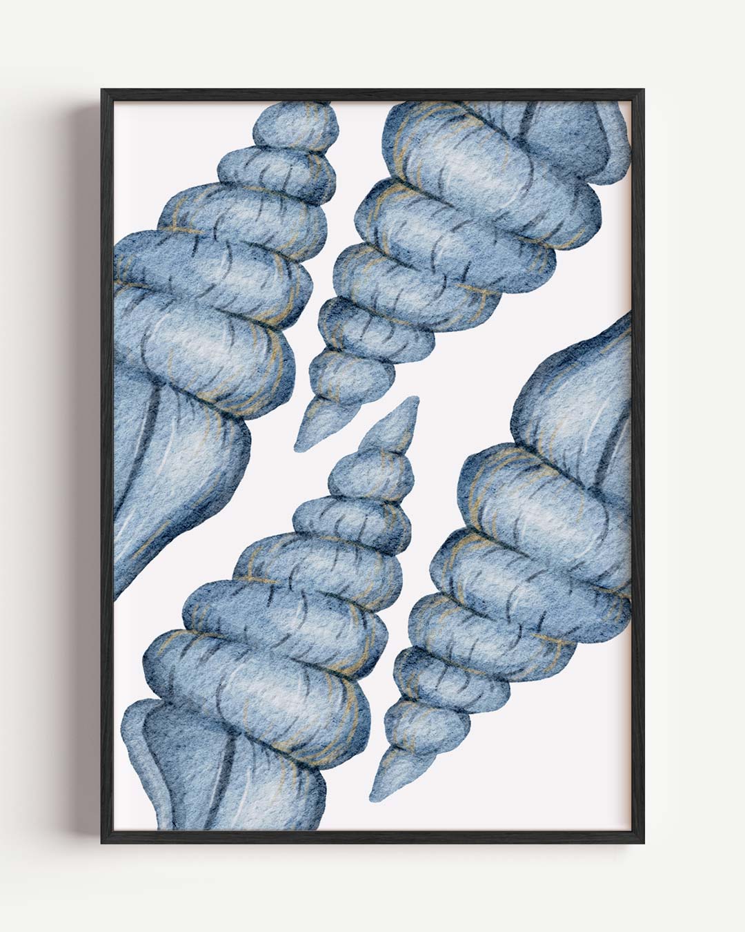 Blauwe Slakkenhuis Poster-WallArtistic