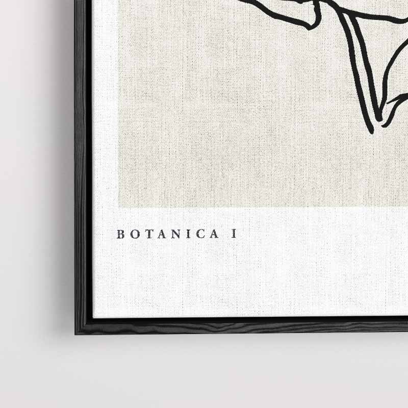 Botanica I Minimalistische Bloemenlijntekening Kunstwerk-canvas-dibond-plexiglas-wanddecoratie-WallArtistic