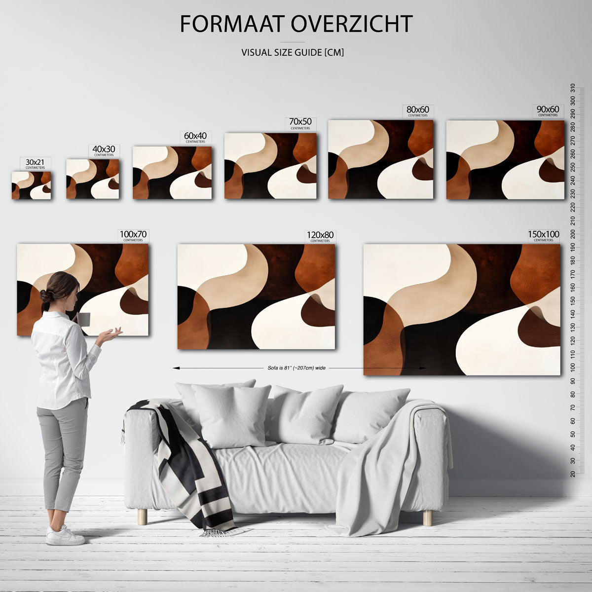 Abstracte vormen Poster