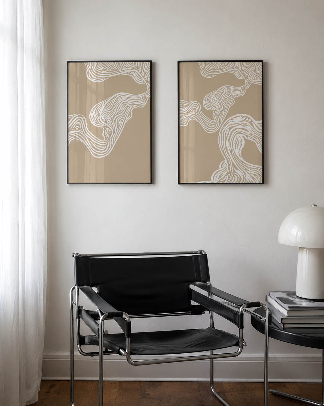 Golvende lijnen Posterset