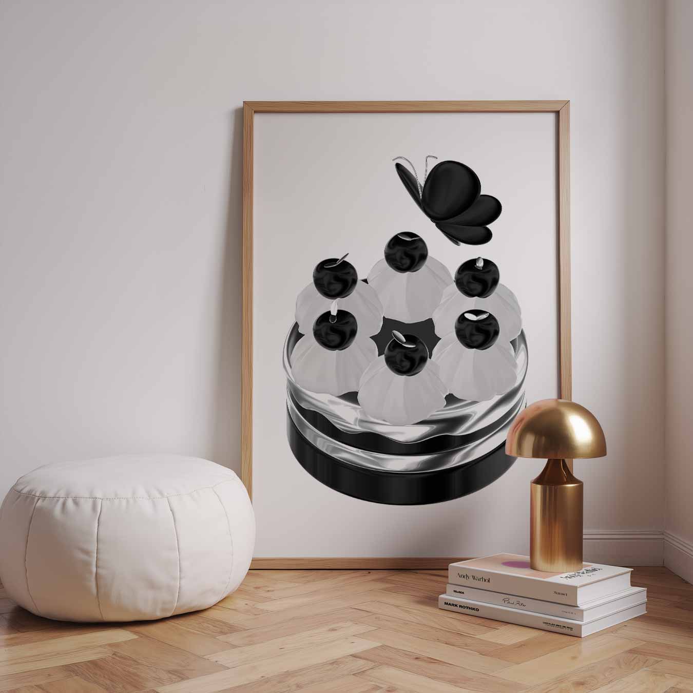 Elegante Vlinder Mimosa Decor Poster