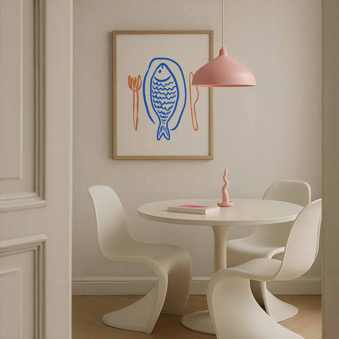 Stijlvolle Vis Eetkamerposter