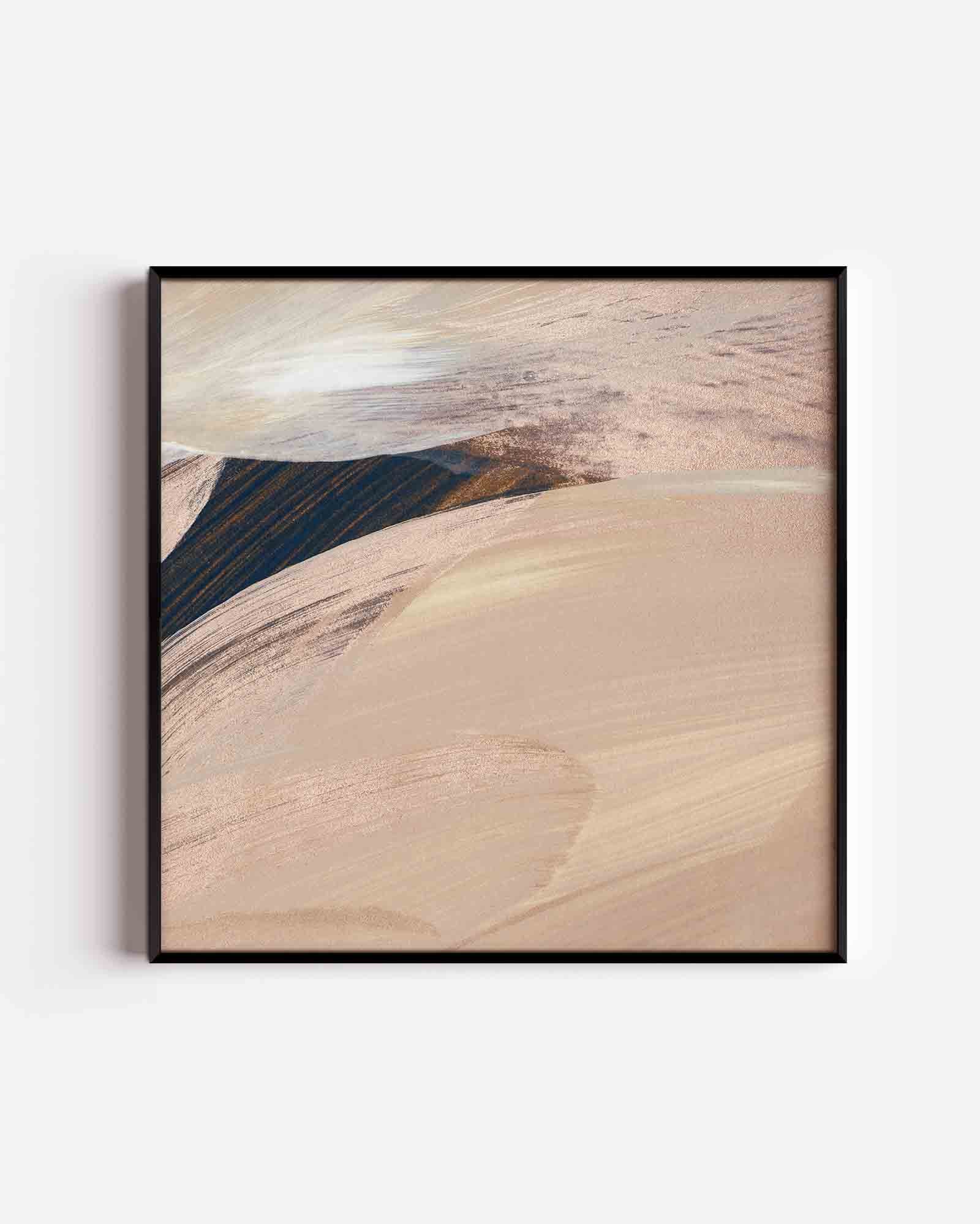 Abstracte penseelstreken Poster